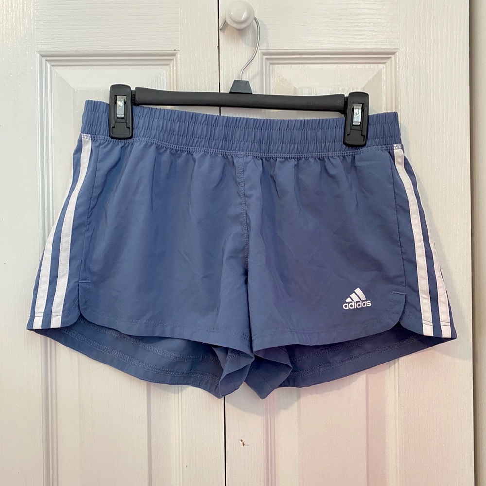 Blue adidas shorts